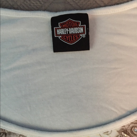 Harley Davidson cap sleeve top - Picture 4 of 8